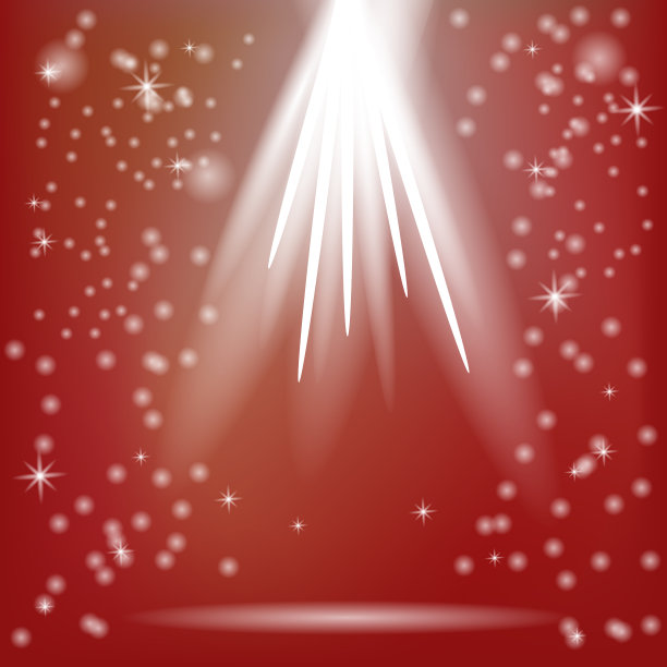 红色的魔法光芒图片下载