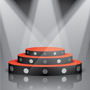 黑色场景与白点和照明图片下载