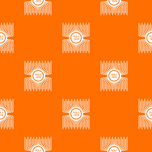 微处理器模式橙色图片下载