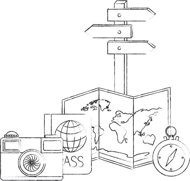 旅游度假系列图标图片下载