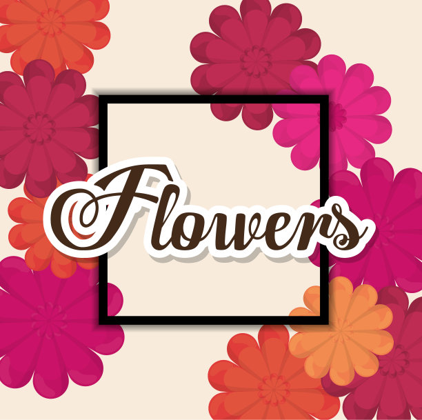 美丽的花朵设计图片下载