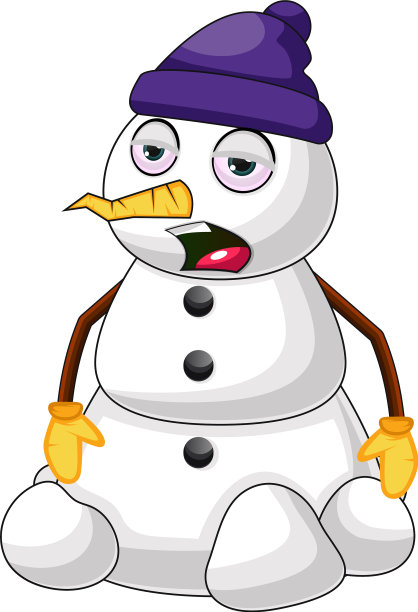 白色背景上的瞌睡虫图片下载