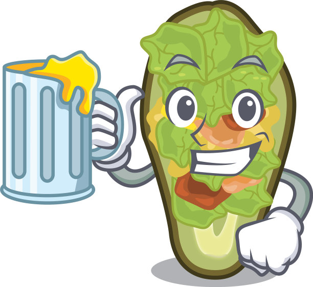 还有填满牛油果汁的角色板图片下载