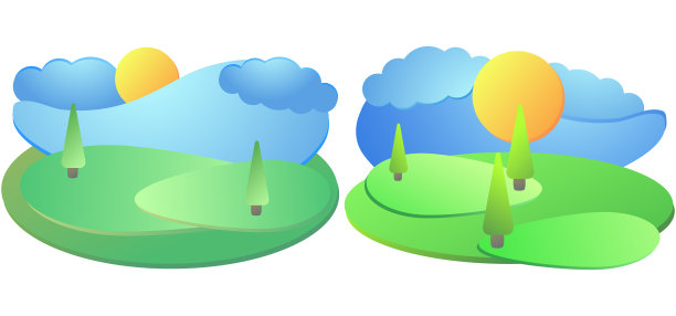 流体梯度设计横幅设绿场图片下载