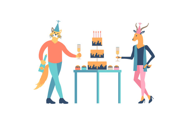 生日聚会上的朋友图片下载