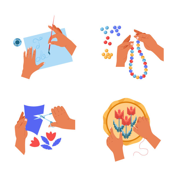 手工艺品、工艺品、艺术、绘画、切割图片下载