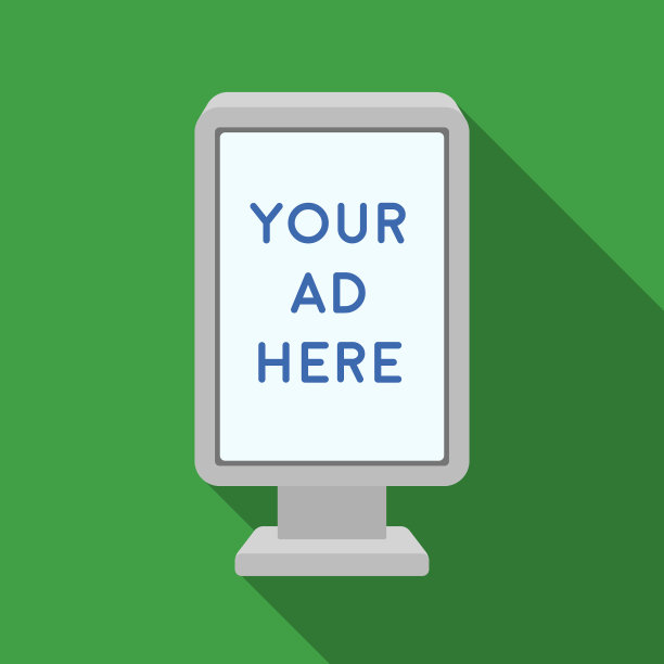 旗帜框架图标在平面风格孤立的白色图片下载