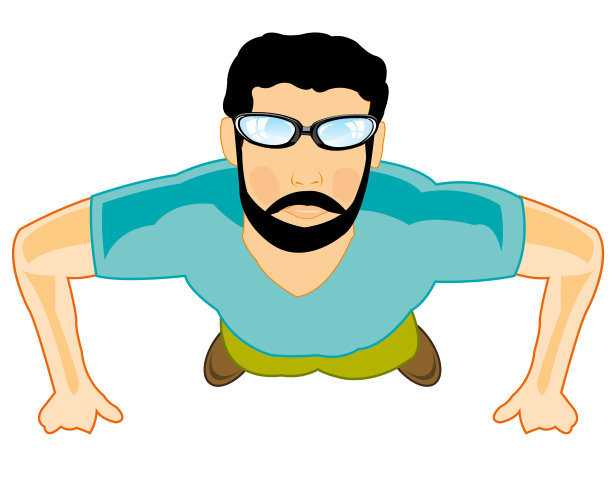 年轻人在做力量练习图片下载