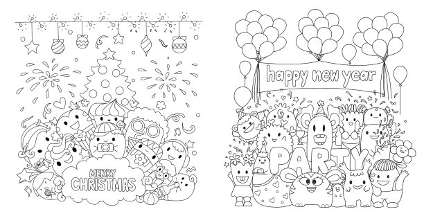 派对上的可爱怪物图片下载