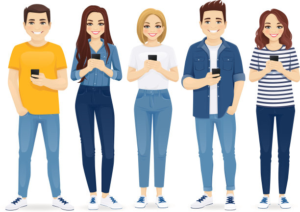 使用电子产品的年轻人图片下载