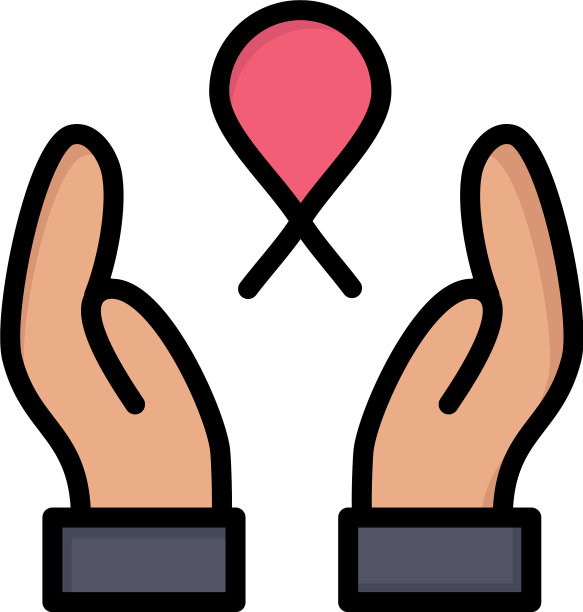 关爱乳腺癌缎带女性平色图标图片下载