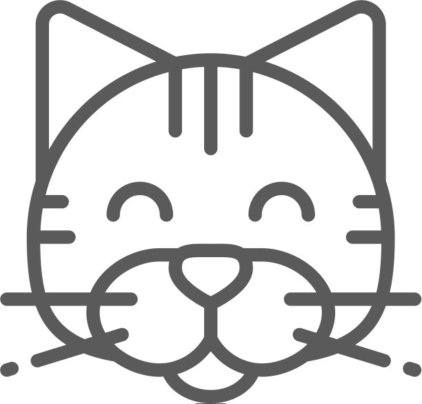 猫宠物动物线条图标图片下载