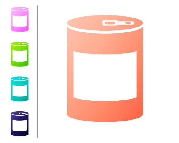 珊瑚罐头食品图标孤立在白色图片下载