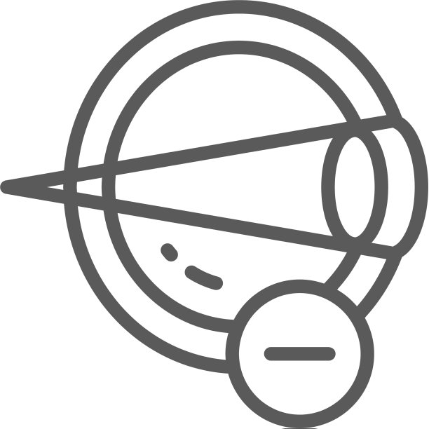 近视眼疾病散光线条图标图片下载