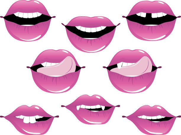 女性嘴唇手势设置图片下载