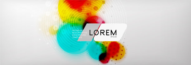 背景抽象-模糊虚线色圈图片下载