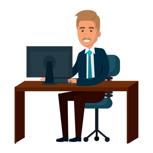 从事计算机工作的商人图片下载