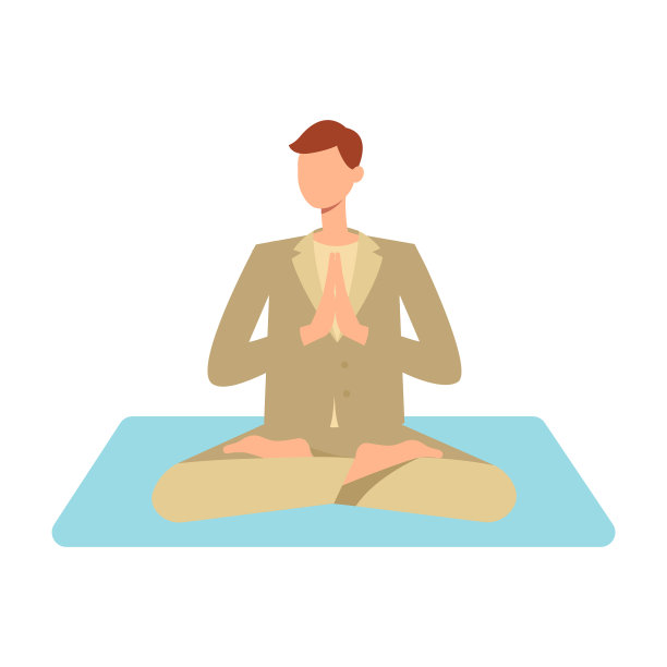 一个成年人在做莲花瑜伽图片下载