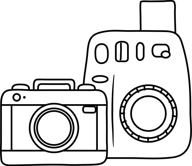 照相机的图标是黑白的图片下载