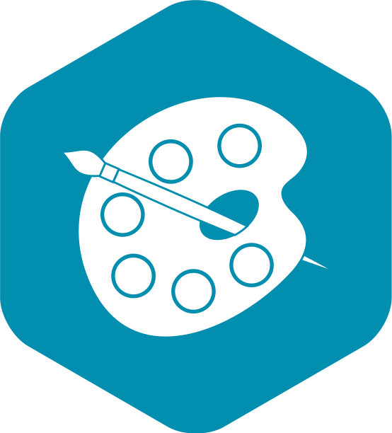 调色板图标样式简单图片下载