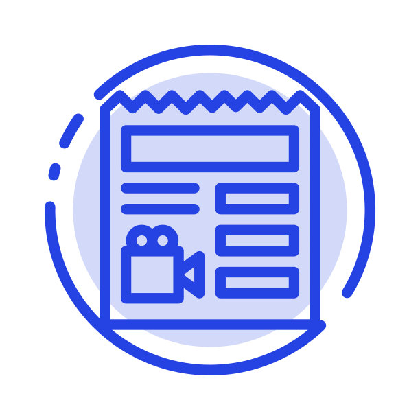 基本摄像机文档蓝虚线线图片下载