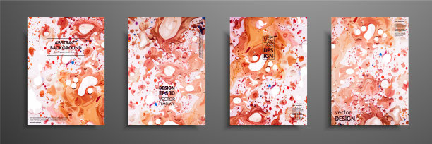 手工绘制的卡片收集由丙烯酸制成图片下载