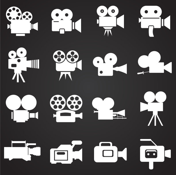 电影相机相关图标设置为背景图片下载