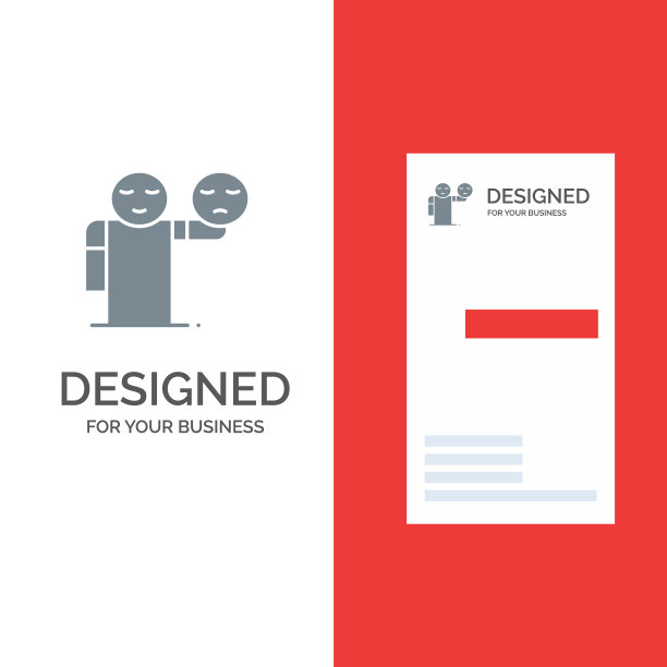 男人的手表情保健灰色标志设计和图片下载