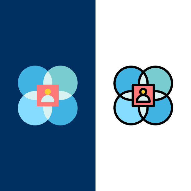 人物特征人物模型图标平坦图片下载