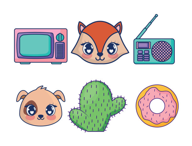 甜美可爱的卡哇伊设定的角色图片下载