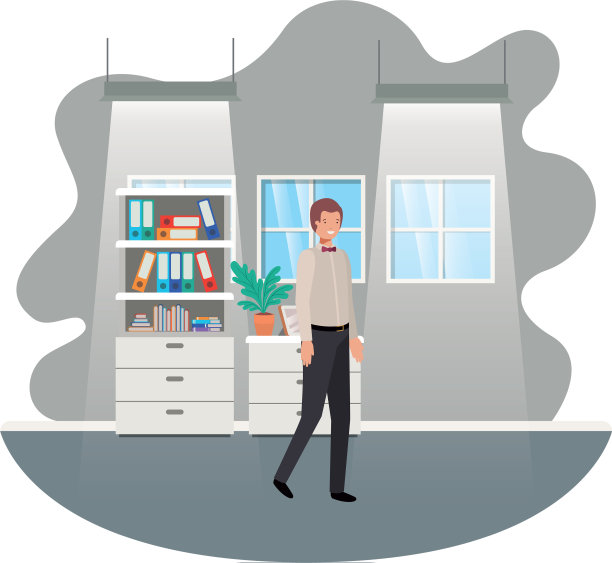 商人在办公室的化身角色图片下载