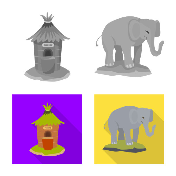 设计自然和有趣的符号收集图片下载