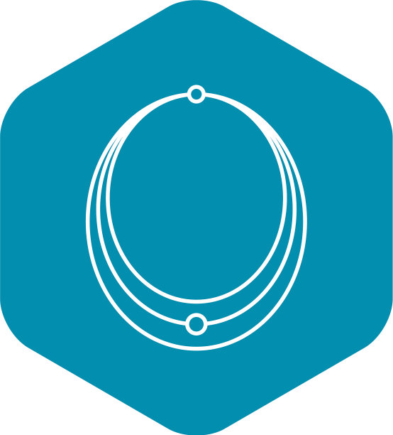 银项链图标轮廓风格图片下载