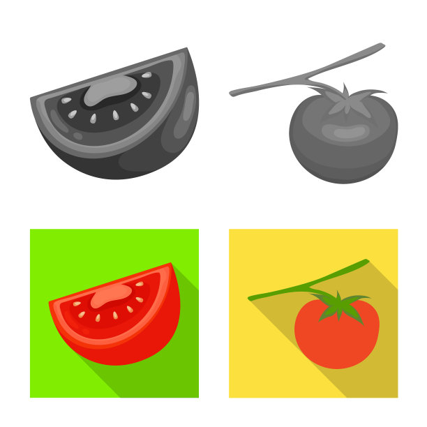 设计蔬菜和美味的标志图片下载