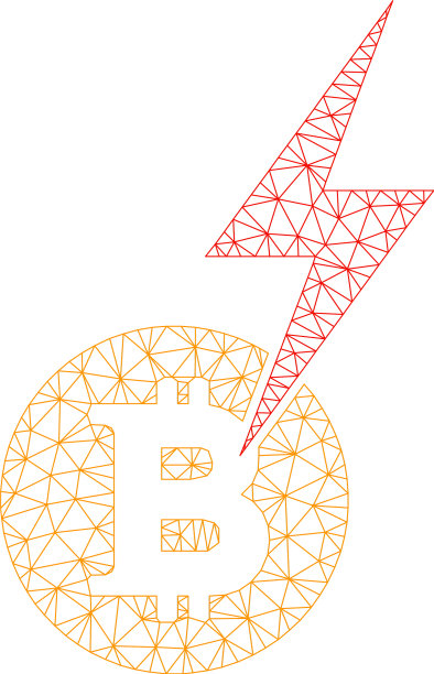 比特币闪电击网格2d模型图片下载
