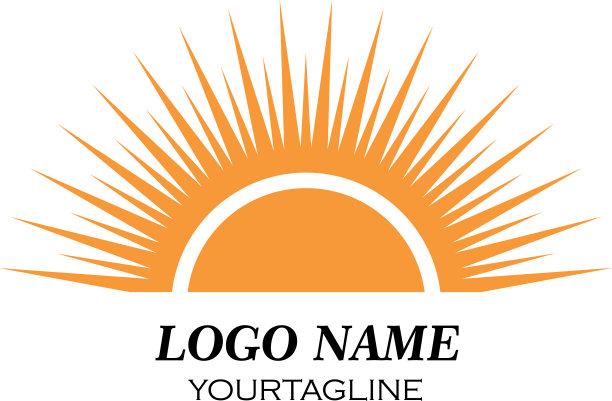 太阳插图标志图标图片下载