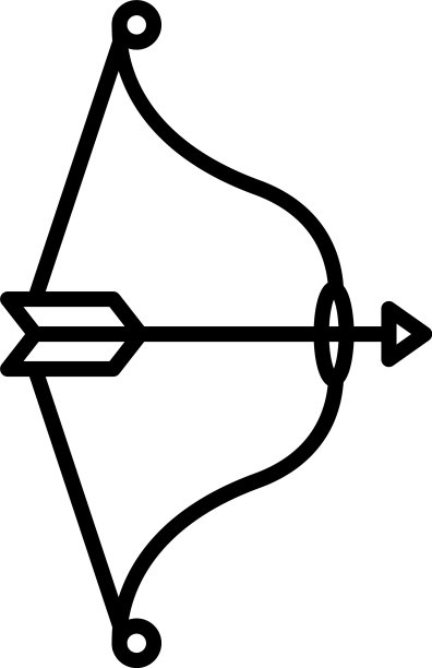 古代拱门图标轮廓风格图片下载