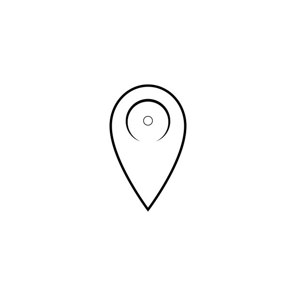 细线谷歌地图导航GPS图标图片下载