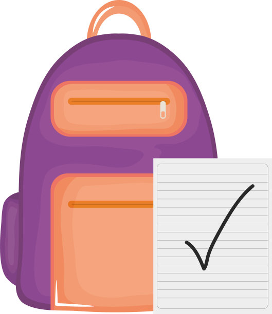 带纸的书包图片下载