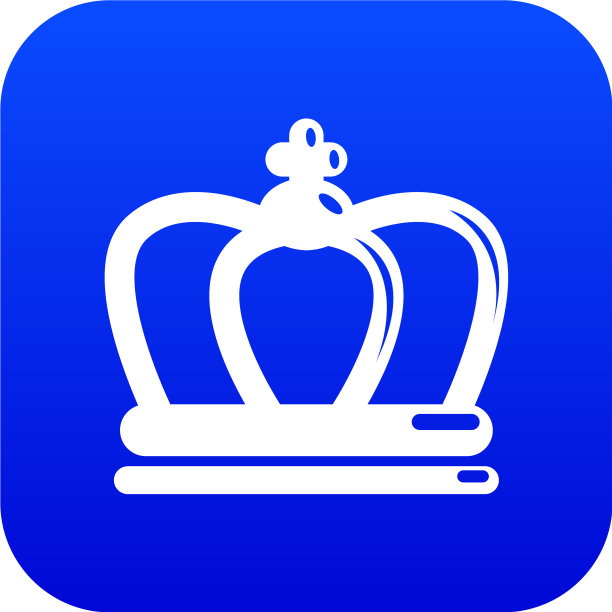 英国皇冠图标蓝色图片下载