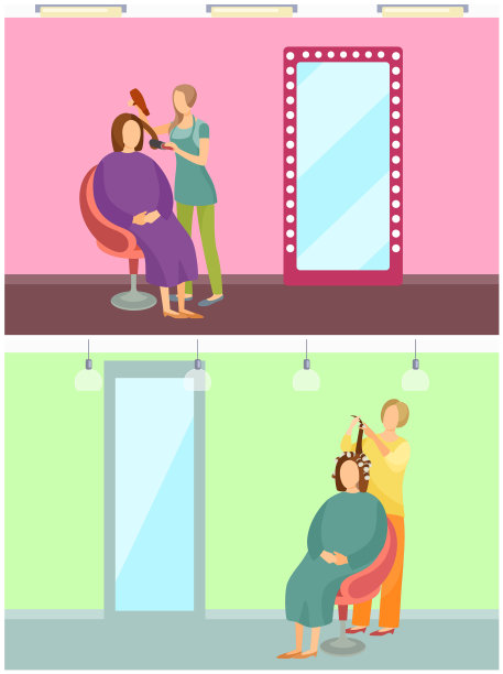 发型师服务美容图片下载
