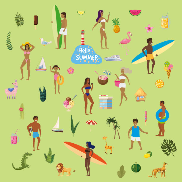 暑假定了很多人去海边还是图片下载