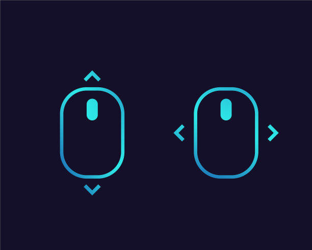 滚动与鼠标图标箭头图片下载