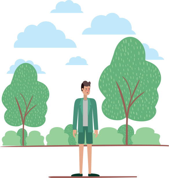 年轻人在营地的化身角色图片下载