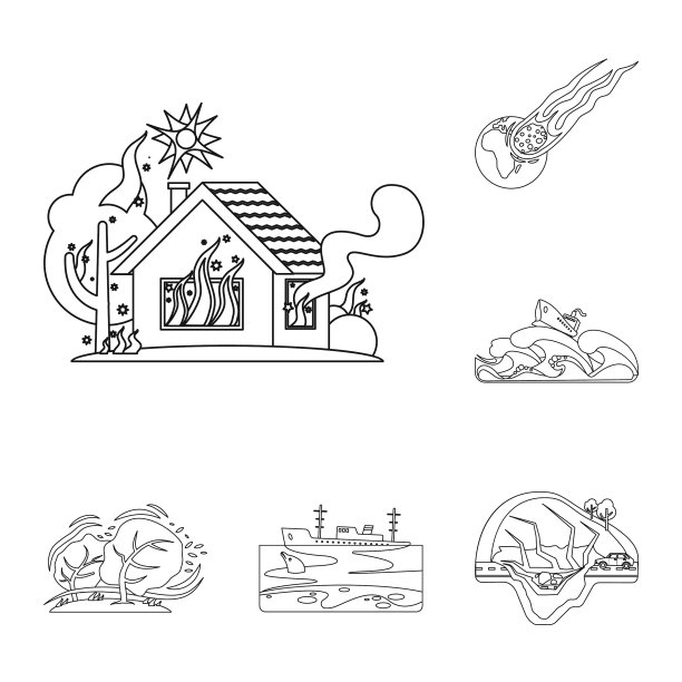 自然灾害标志图片下载