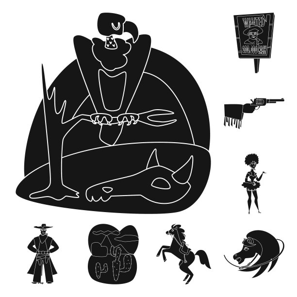 孤立物体、危险和文化符号集图片下载