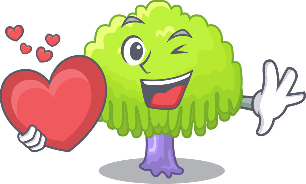 29、以心绿树柳树字上图片下载