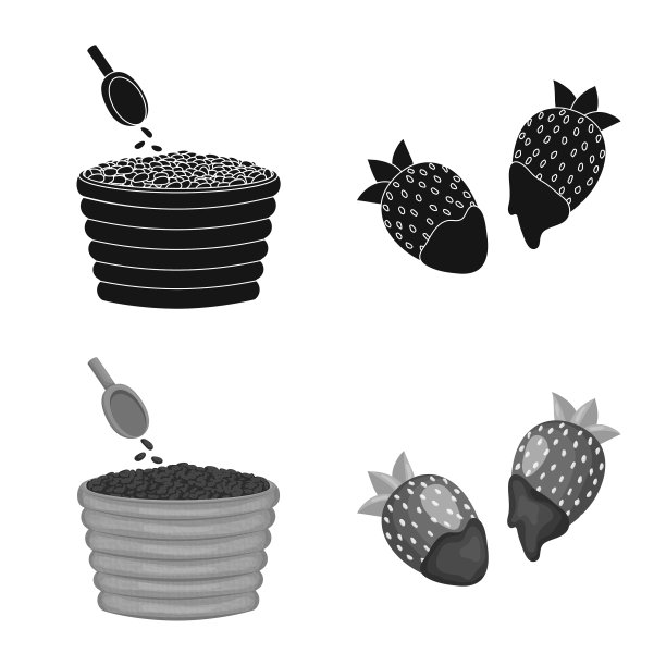 孤立对象食物和美味的标志收集图片下载