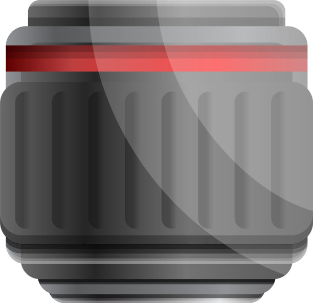 相机专业镜头图标卡通风格图片下载