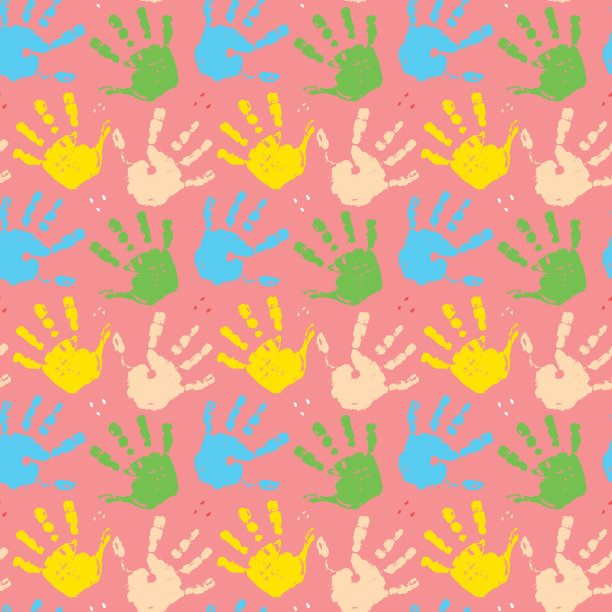 手工邮票无缝图案油漆染色背景图片下载